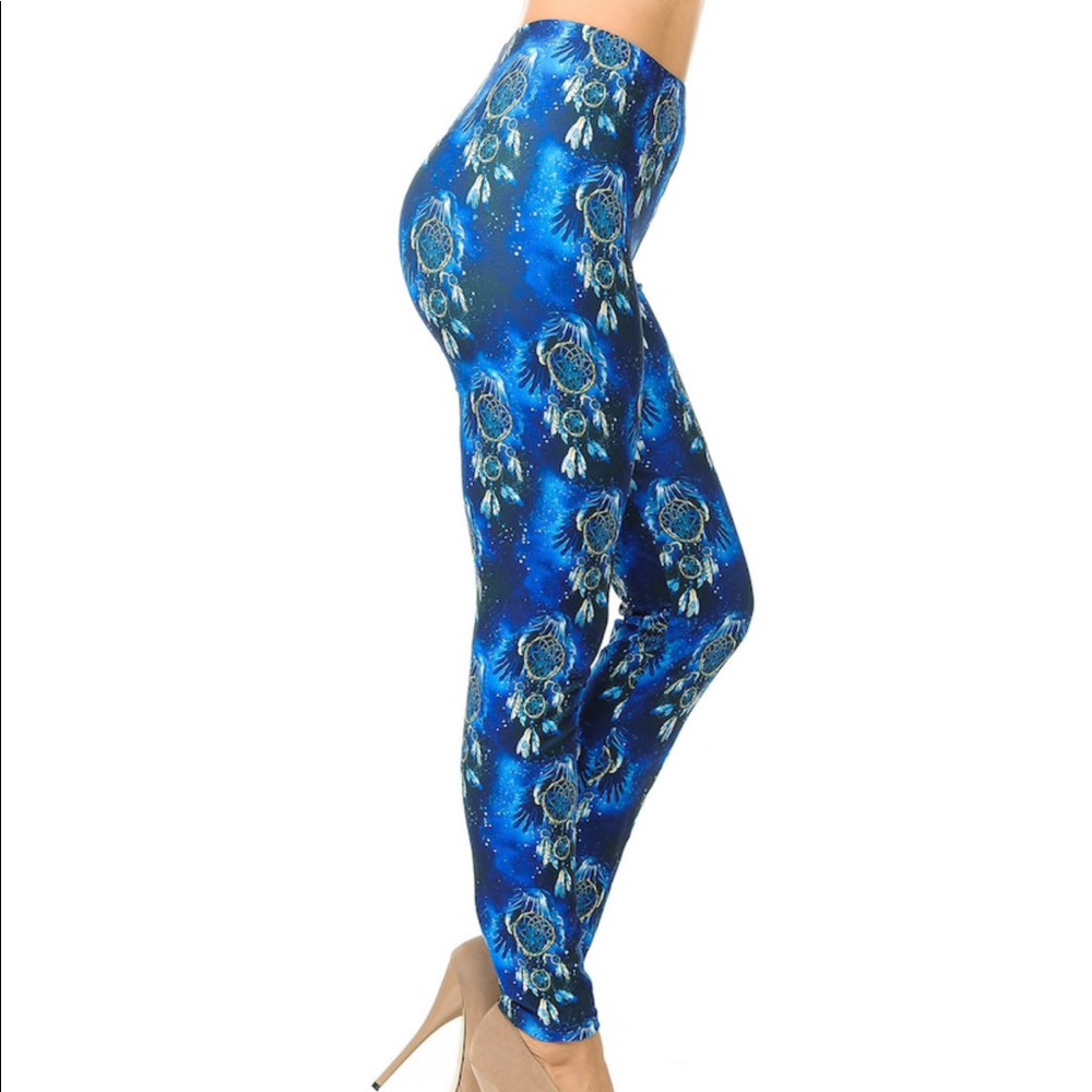 Last 1‼️Dream Catchers Soft Blue Galaxy Leggings - Picture 5 of 7